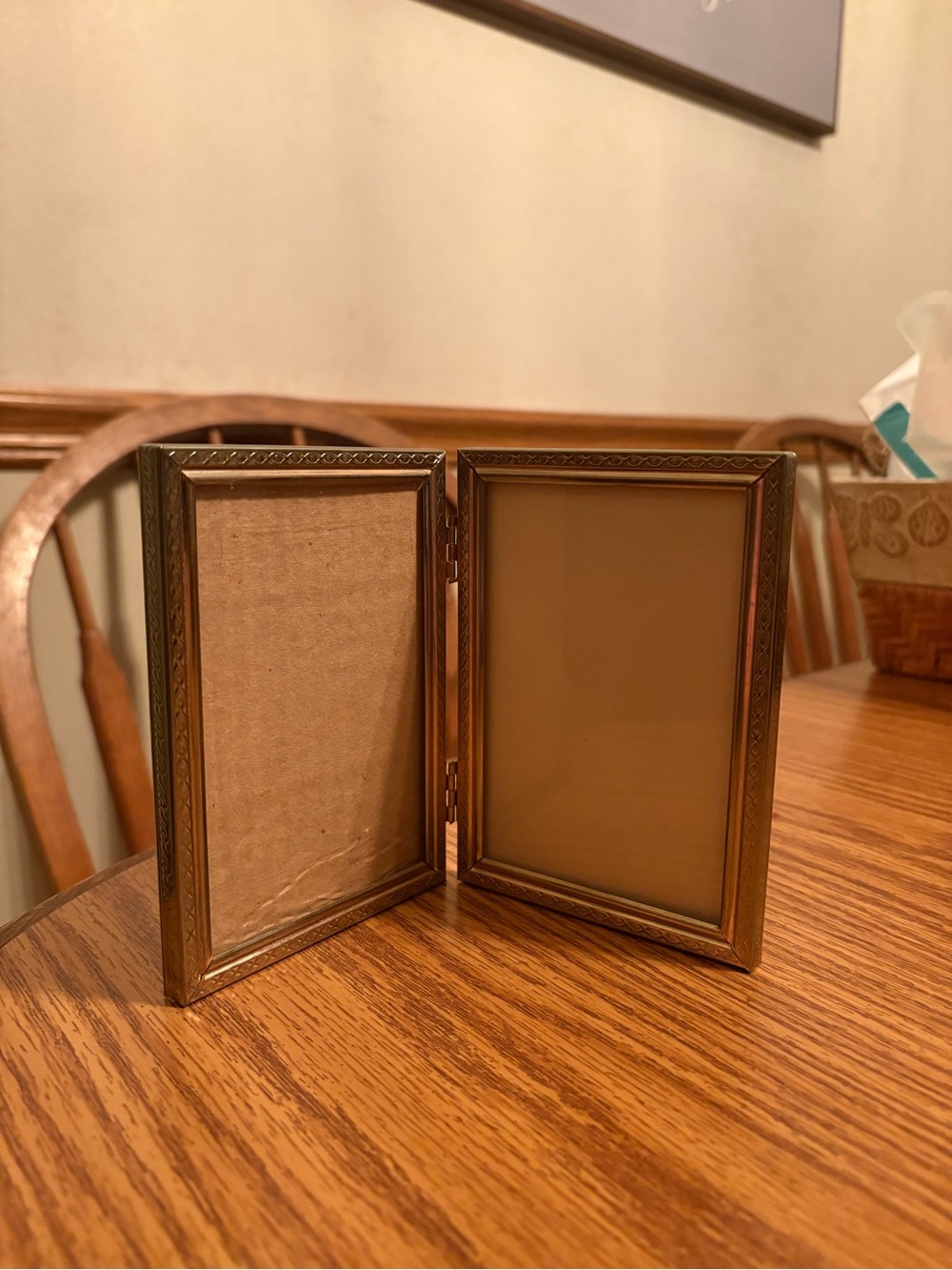 Classic Gold Double Photo Frame -